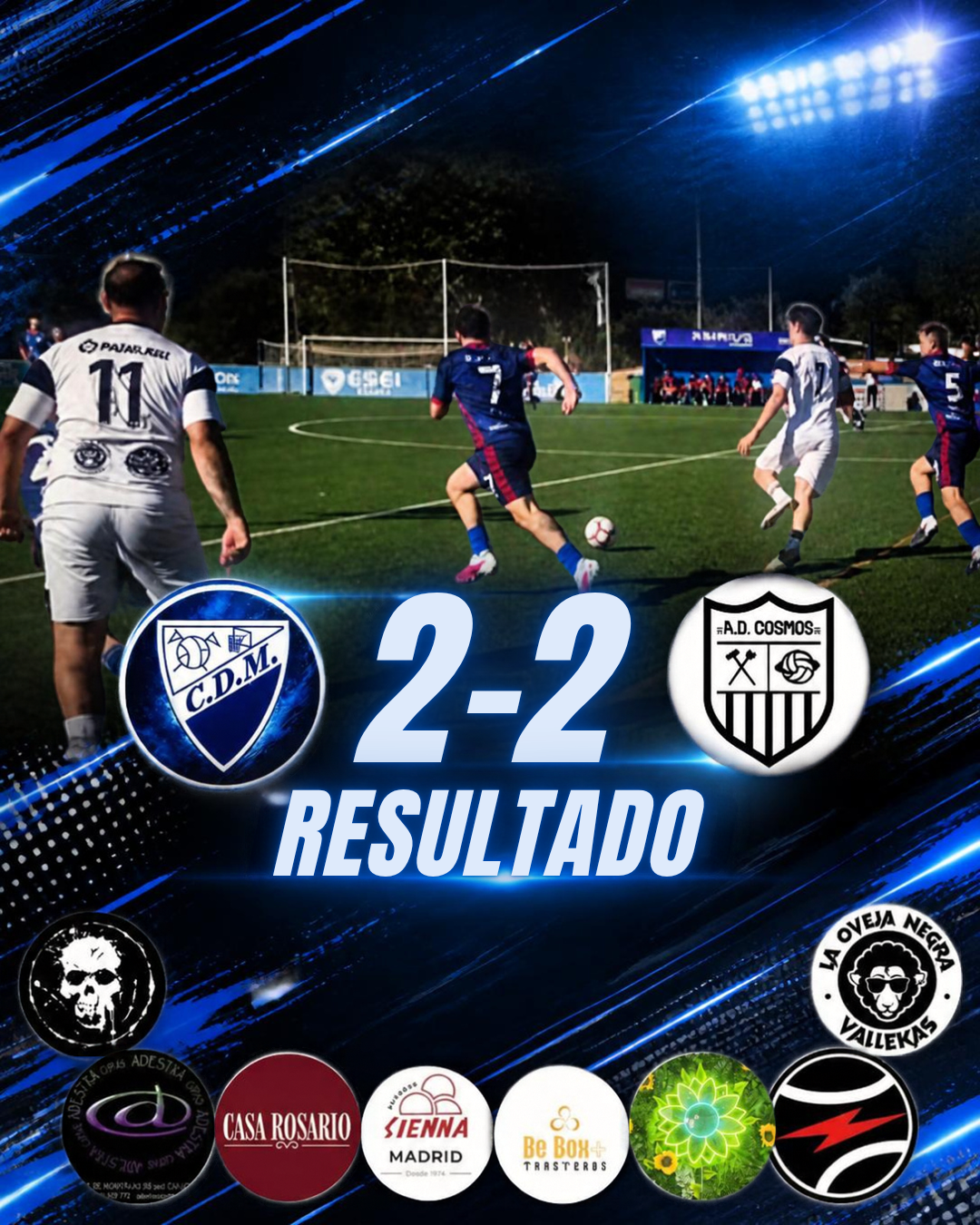 EMPATE ANTE EL C.D. MOSTOLES EN EL ULTIMO PARTIDO DE PRETEMPORADA